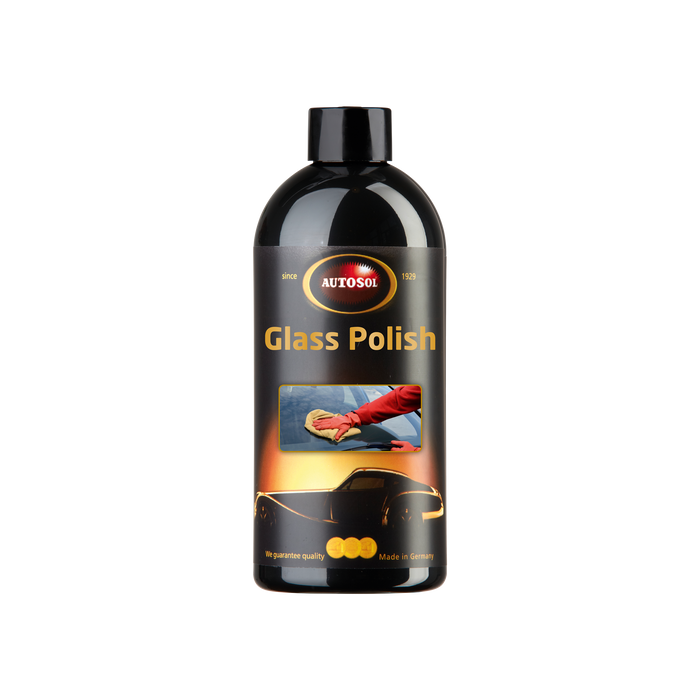 High-performance product for automotive glass surfaces that significantly improves visibility and removes even stubborn dirt.