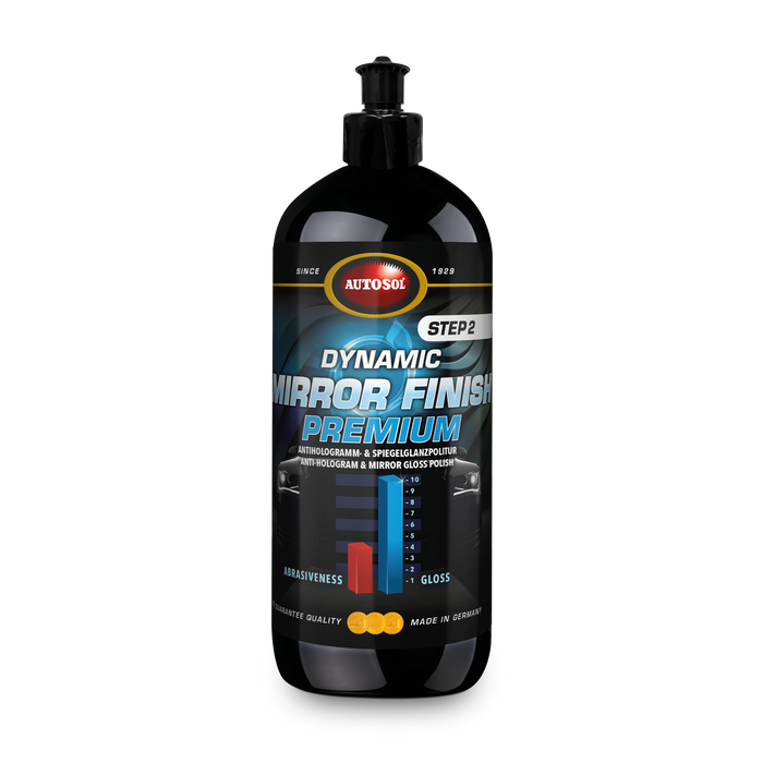 Professional high-gloss polish of the latest generation for the removal of polishing marks such as holograms, light swirlmarks and P3000 grinding marks.